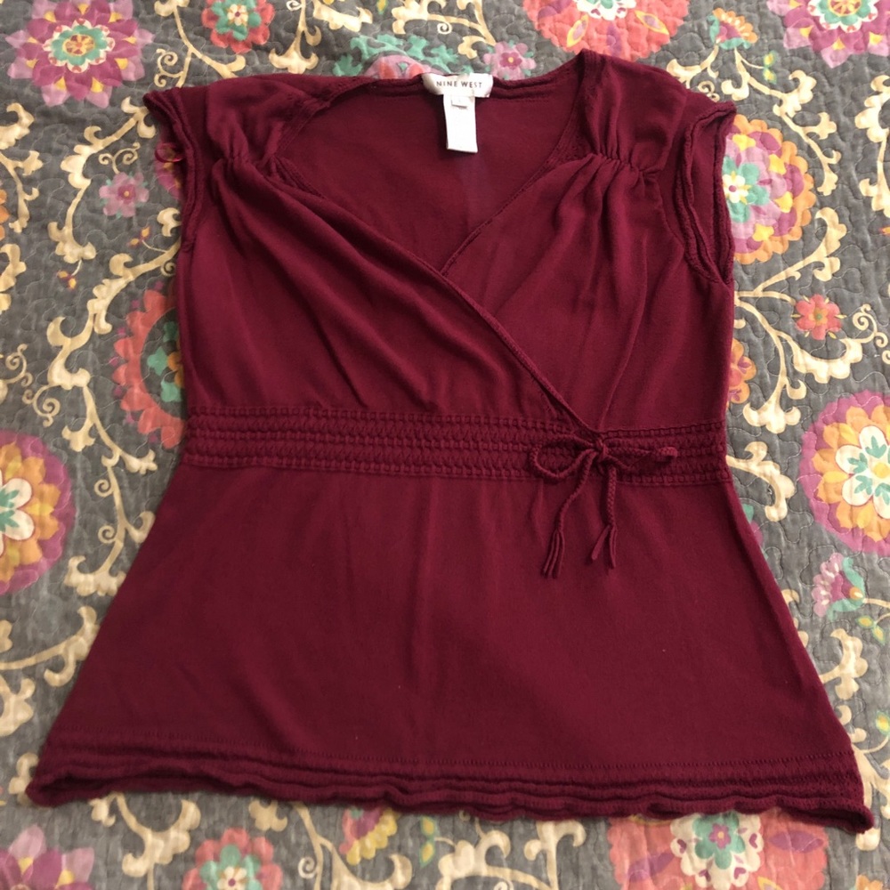 Nine West wrap style top